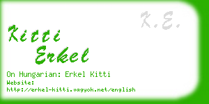 kitti erkel business card